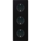 MODELEC - Façade Hitera Noir Soft Touch Triple Verticale PCK Pck Pck