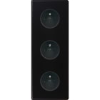 MODELEC - Façade Hitera Noir Soft Triple Verticale 3Xpc