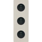 MODELEC - Façade "M" Nickel Brosse Triple Verticale R1 R1 R1 magnétique