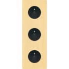 MODELEC - Façade "M" Laiton Brosse Triple Verticale R1 R1 R1 magnétique
