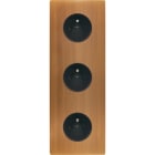 MODELEC - Façade "M" Laiton Vieux Bronze Triple Verticale R1 R1 R1 magnétique