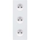 MODELEC - Façade "M" Blanc Mat Triple Verticale R1 R1 R1 magnétique