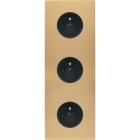 MODELEC - Façade "M" Laiton Sable Triple Verticale R1 R1 R1 magnétique