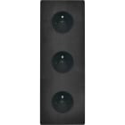 MODELEC - Façade "M" Acier Verni Triple Verticale R1 R1 R1 magnétique