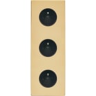 MODELEC - Façade "M" Laiton Verni Triple Verticale R1 R1 R1 magnétique