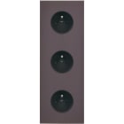 MODELEC - Façade Désir Anthracite Mat Triple Verticale PC Pc Pc