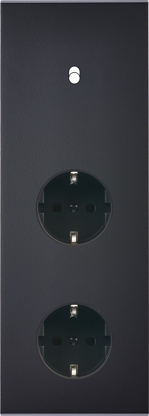 MODELEC - Façade Confidence Laiton Noir Mat Triple Verticale B1 PCK Pck