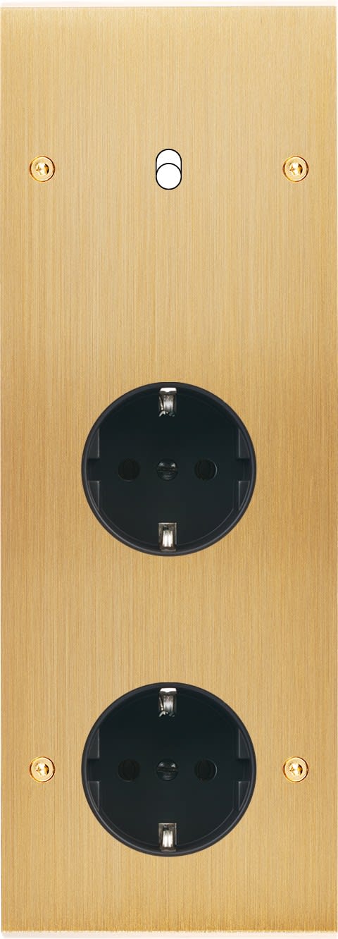 MODELEC - Façade Confidence Laiton Brosse Triple Verticale B1 PCK Pck Vis