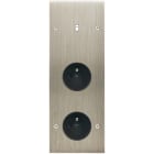 MODELEC - Façade Confidence Laiton Acier Brosse Triple Verticale B1 PC Pc à Vis