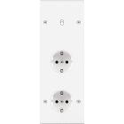 MODELEC - Façade Confidence Laiton Blanc Triple Verticale B1Pckpck V