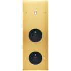 MODELEC - Façade Confidence Laiton Satine Triple Verticale B1 PC Pc à Vis