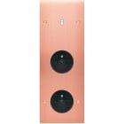 MODELEC - Façade Confidence Laiton Cuivre Satine Triple Verticale B1 PC Pc à Vis