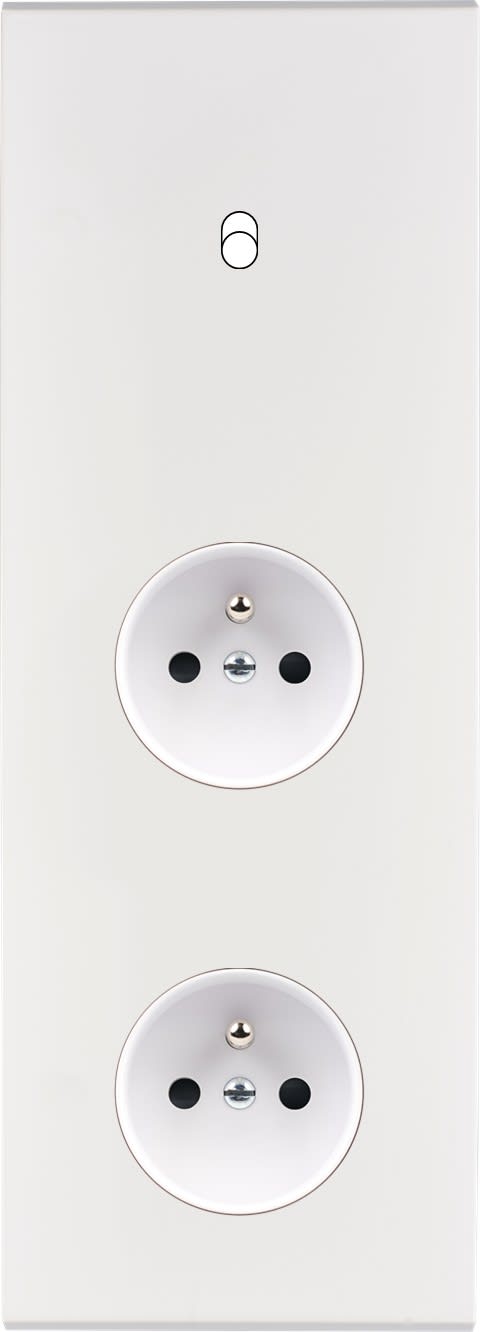 MODELEC - Façade Confidence Laiton Blanc Email Triple Verticale B1 PC Pc