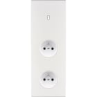 MODELEC - Façade Confidence Laiton Blanc Email Triple Verticale B1 PC Pc