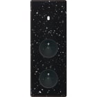 MODELEC - Façade Hitera Terrazzo Noir Triple Verticale B1 PC Pc