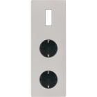 MODELEC - Façade M Nick-Sabl Triple Verti 1 Bouton 1 Prise Schuko 1 Prise Schuko magnétiq