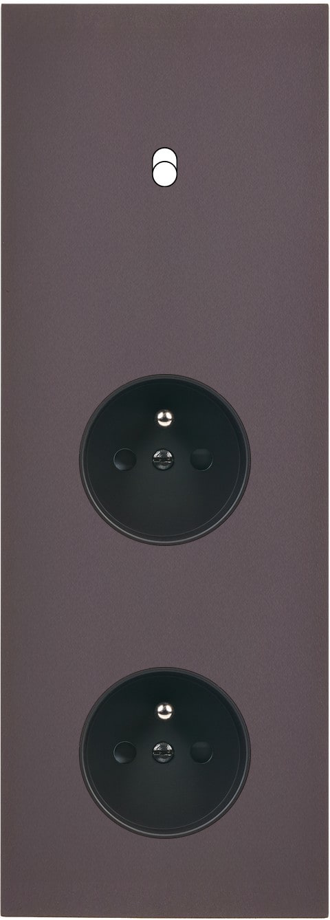 MODELEC - Façade Désir Anthracite Mat Triple Verticale B1 PC Pc