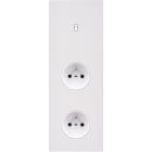 MODELEC - Façade Désir Blanc Mat Triple Verticale B1 PC Pc