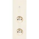MODELEC - Façade Désir Ivoire Mat Triple Verticale B1 PC Pc