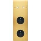 MODELEC - Façade Confidence Laiton Satine Triple Verticale B2 PC Pc à Vis