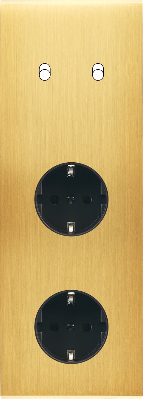 MODELEC - Façade Confidence Laiton Satine Triple Verticale B2 PCK Pck