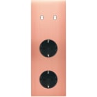 MODELEC - Façade Confidence Laiton Cuivre Satine Triple Verticale B2 PCK Pck