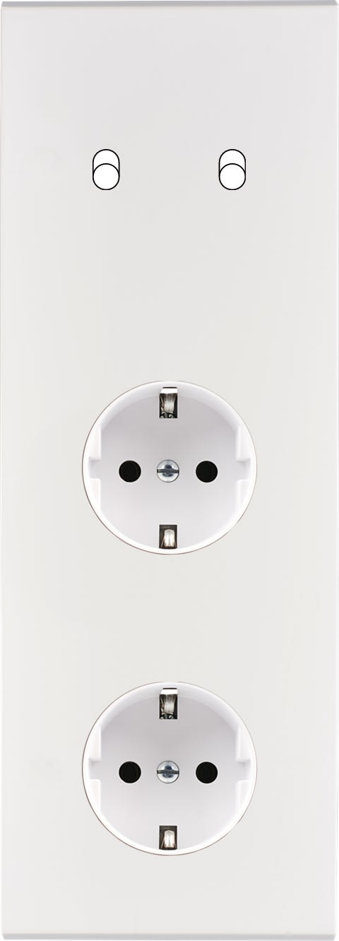 MODELEC - Façade Confidence Laiton Blanc Email Triple Verticale B2Pckpck