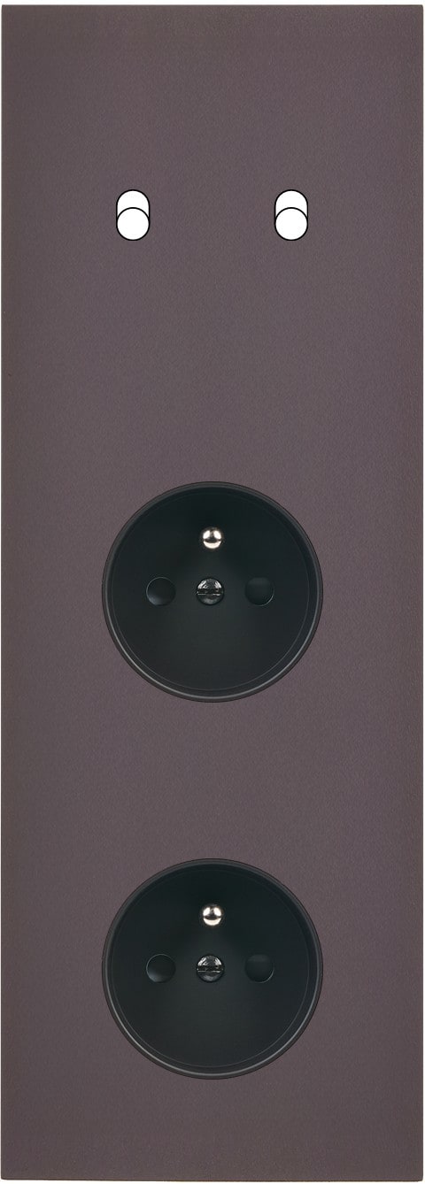 MODELEC - Façade Désir Anthracite Mat Triple Verticale B2 PC Pc