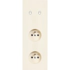 MODELEC - Façade Désir Ivoire Mat Triple Verticale B2 PC Pc