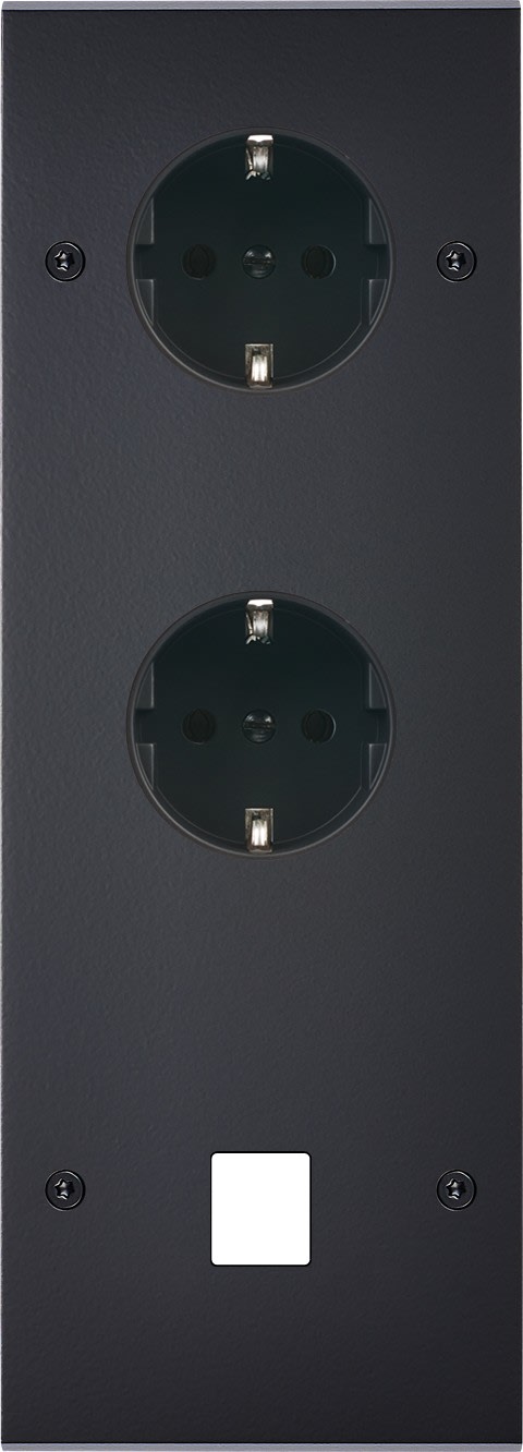 MODELEC - Façade Confidence Laiton Noir Mat Triple Verticale Pckpckm1 V