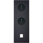 MODELEC - Façade Confidence Laiton Noir Triple Verticale PC Pc M1