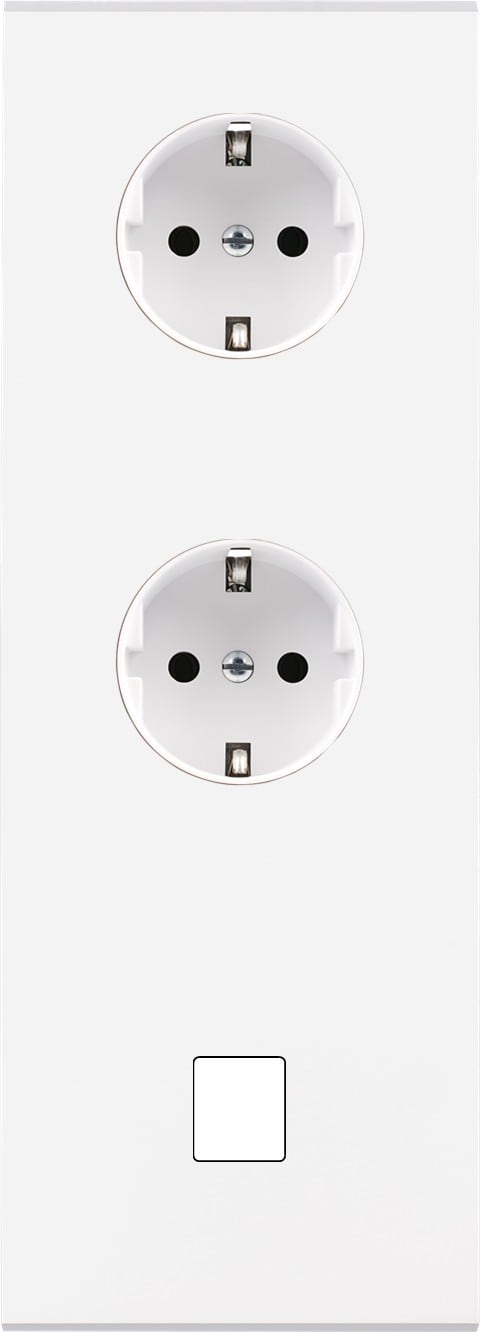MODELEC - Façade Confidence Laiton Blanc Triple Verticale PCK Pck M1