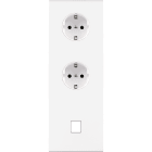 MODELEC - Façade Confidence Laiton Blanc Triple Verticale PCK Pck M1