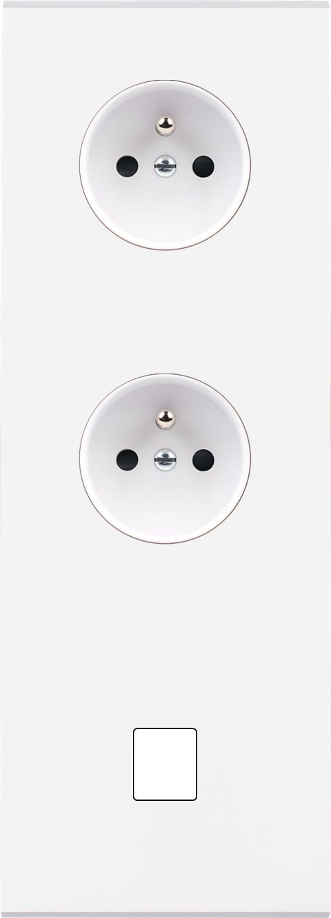 MODELEC - Façade Confidence Laiton Blanc Triple Verticale PC Pc M1