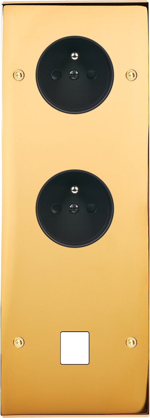 MODELEC - Façade Confidence Laiton Or Miroir Triple Verticale PC Pc M1 à Vis