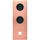 MODELEC - Façade Confidence Laiton Cuivre Satine Triple Verticale PC Pc M1 à Vis