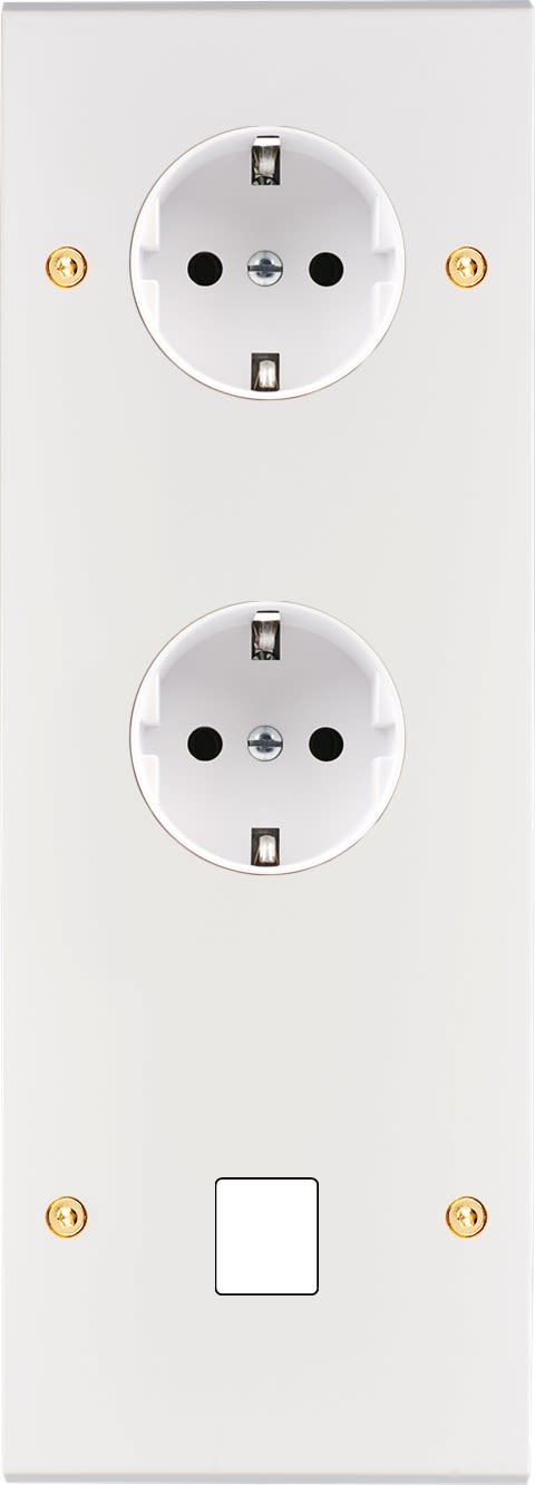 MODELEC - Façade Confidence Laiton Blanc Email Triple Verticalepckpckm1 V