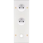 MODELEC - Façade Confidence Laiton Blanc Email Triple Verticale PC Pc M1 à Vis