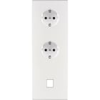 MODELEC - Façade Confidence Laiton Blanc Email Triple Verticale Pckpckm1
