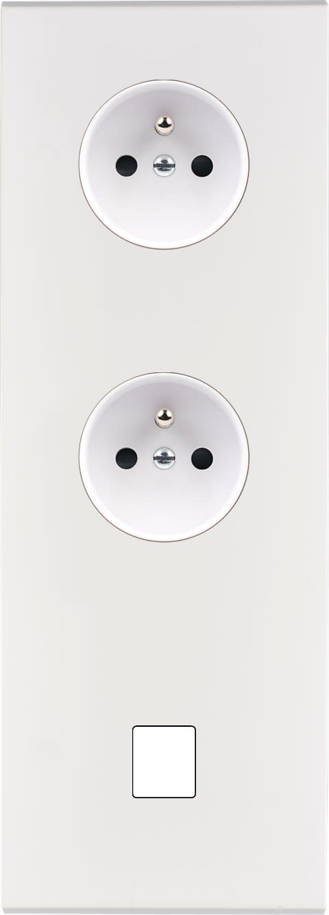 MODELEC - Façade Confidence Laiton Blanc Email Triple Verticale PC Pc M1