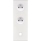 MODELEC - Façade Confidence Laiton Blanc Email Triple Verticale PC Pc M1