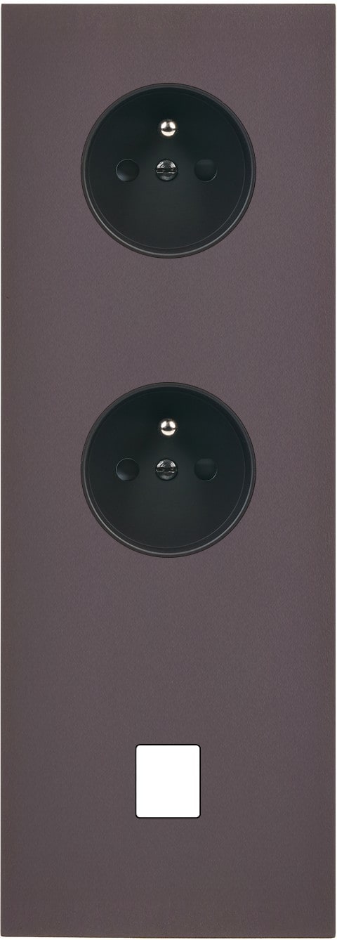 MODELEC - Façade Désir Anthracite Mat Triple Verticale PC Pc 1 Media