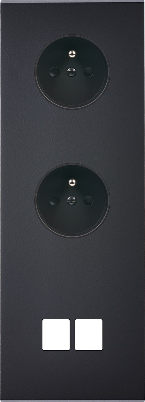 MODELEC - Façade Confidence Laiton Noir Triple Verticale PC Pc M2