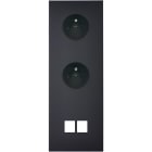 MODELEC - Façade Confidence Laiton Noir Triple Verticale PC Pc M2