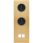 MODELEC - Façade Confidence Laiton Brosse Triple Verticale PC Pc M2 à Vis