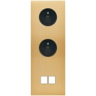 MODELEC - Façade Confidence Laiton Brosse Triple Verticale PC Pc M2