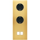 MODELEC - Façade Confidence Laiton Satine Triple Verticale PCK Pck M2