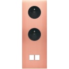 MODELEC - Façade Confidence Laiton Cuivre Satine Triple Verticale PC Pc M2