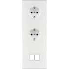 MODELEC - Façade Confidence Laiton Blanc Email Triple Verticale Pckpckm2