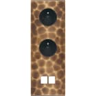 MODELEC - Façade Fascination Laiton Onde Triple Verticale PC Pc M2